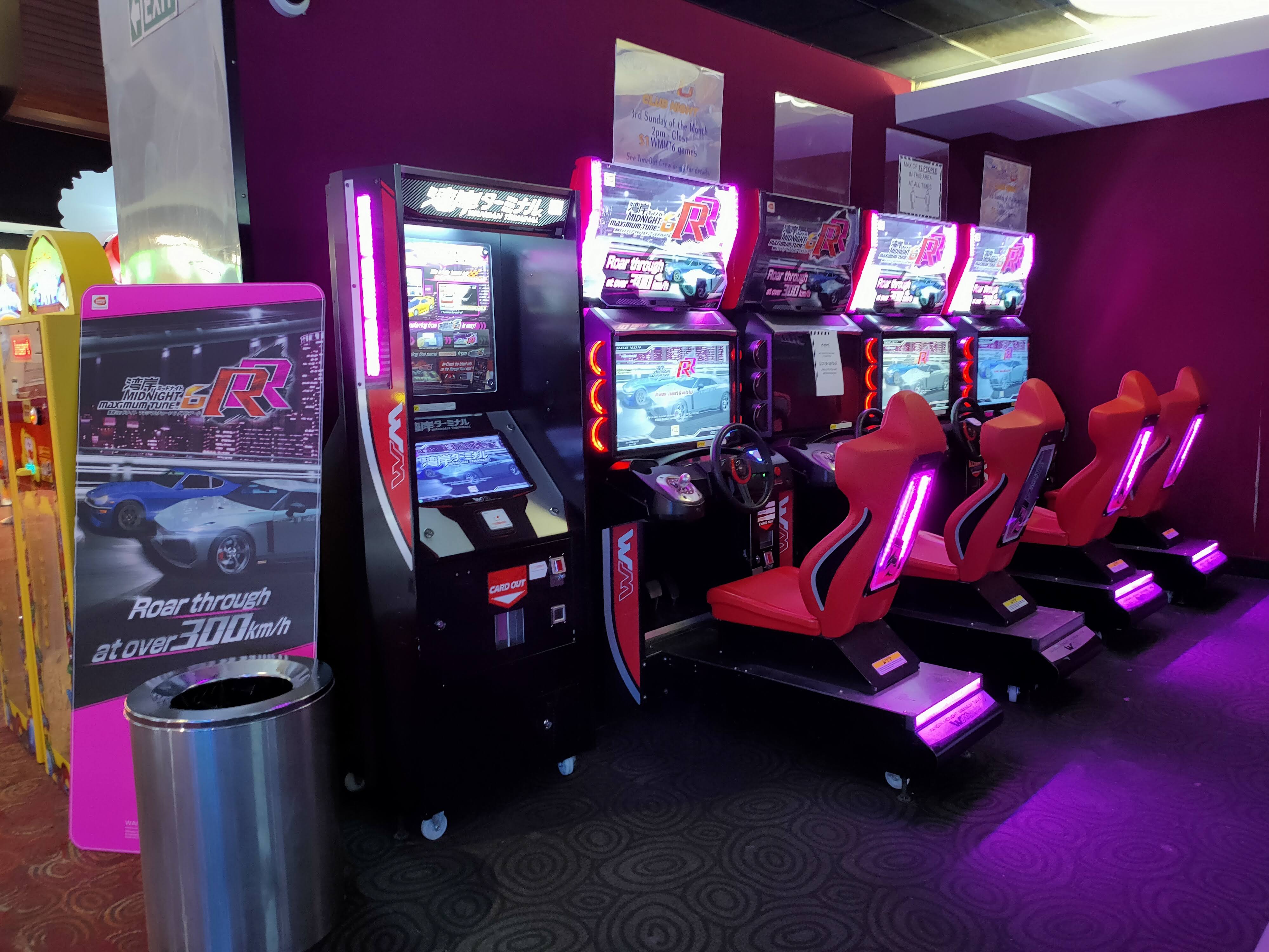 Wangan Midnight Maximum Tune 6 RR at an arcade in New Zealand